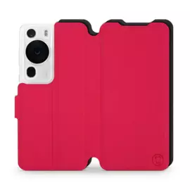 Hülle für Huawei P60 Pro - Farbe Rot mit Schwarz