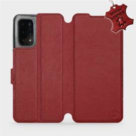 Hülle für OPPO A54 5G - Farbe Dark Red Leather