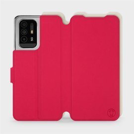 Hülle für OPPO Reno 5 Z - Farbe Rot mit Platin