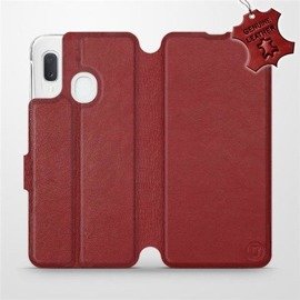 Hülle für Samsung Galaxy A20e - Farbe Dark Red Leather