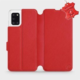 Hülle für Samsung Galaxy A31 - Farbe Red Leather