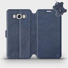 Hülle für Samsung Galaxy J7 2016 - Farbe Blue Leather