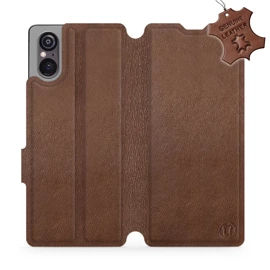 Hülle für Sony Xperia 5 V - Farbe Brown Leather