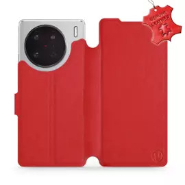 Hülle für Vivo X90 Pro - Farbe Red Leather