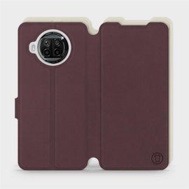 Hülle für Xiaomi Mi 10T Lite - Farbe Burgund mit Platin