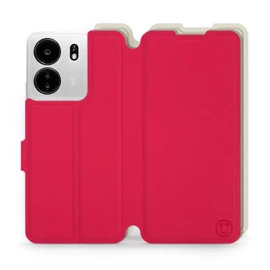 Hülle für Xiaomi POCO C65 - Farbe Rot mit Platin