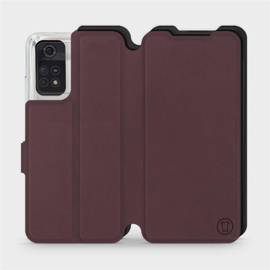 Hülle für Xiaomi POCO M4 Pro 4G - Farbe Burgund mit Schwarz