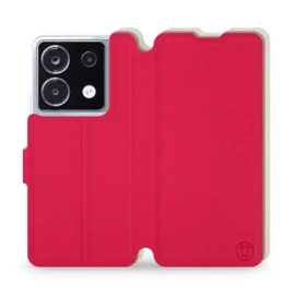 Hülle für Xiaomi POCO X6 - Farbe Rot mit Platin