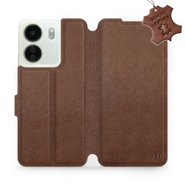 Hülle für Xiaomi Redmi 13C - Farbe Brown Leather