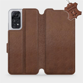 Hülle für Xiaomi Redmi Note 11S - Farbe Brown Leather