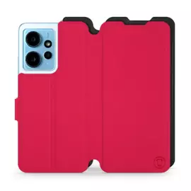 Hülle für Xiaomi Redmi Note 12 4G - Farbe Rot mit Schwarz