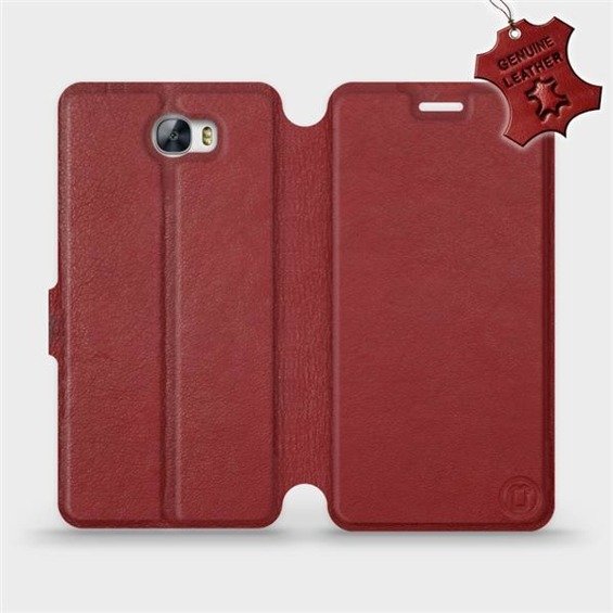 Hülle für Huawei Y5 II - Farbe Dark Red Leather