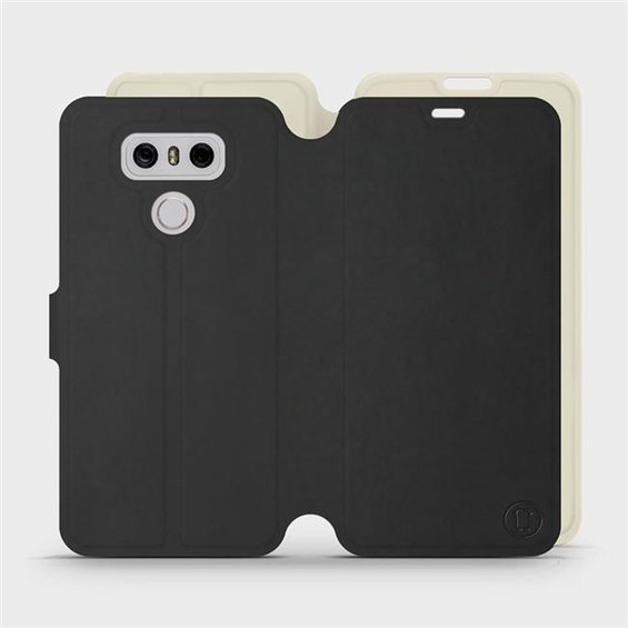 Hülle für LG G6 - Farbe Schwarz mit Platin