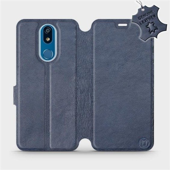 Hülle für LG K40 - Farbe Blue Leather