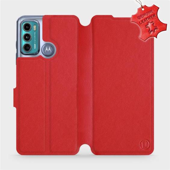 Hülle für Motorola Moto G60 - Farbe Red Leather