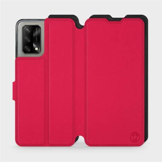 Hülle für OPPO A74 - Farbe Rot mit Schwarz