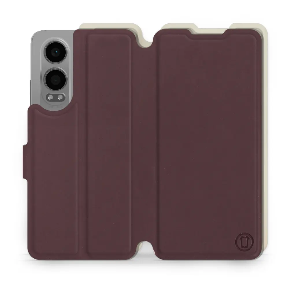 Hülle für OnePlus Nord CE 4 Lite - Farbe Burgund mit Platin