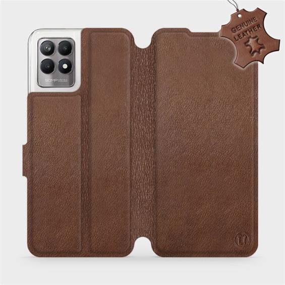 Hülle für Realme 8i - Farbe Brown Leather