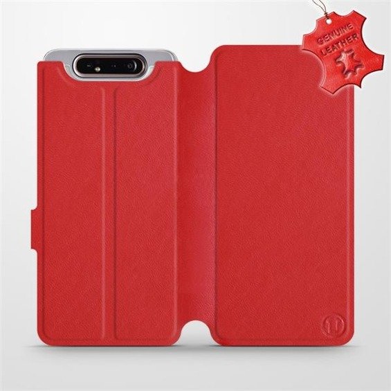 Hülle für Samsung Galaxy A80 - Farbe Red Leather