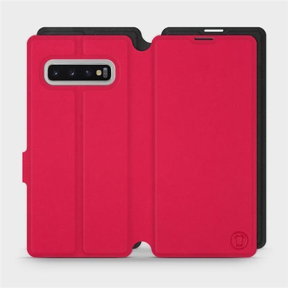 Hülle für Samsung Galaxy S10 Plus - Farbe Rot mit Schwarz