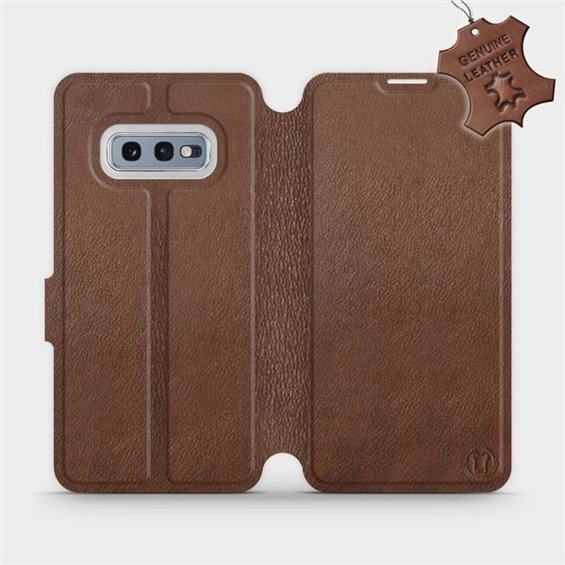 Hülle für Samsung Galaxy S10e - Farbe Brown Leather