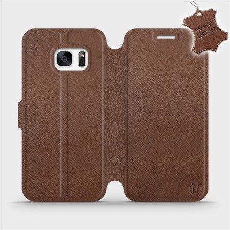 Hülle für Samsung Galaxy S7 - Farbe Brown Leather