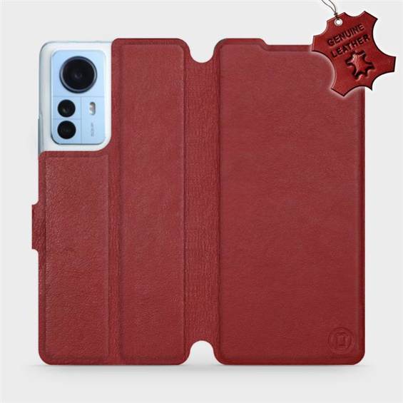 Hülle für Xiaomi 12 Pro - Farbe Dark Red Leather