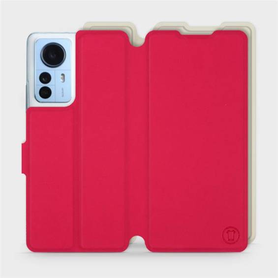 Hülle für Xiaomi 12 Pro - Farbe Rot mit Platin