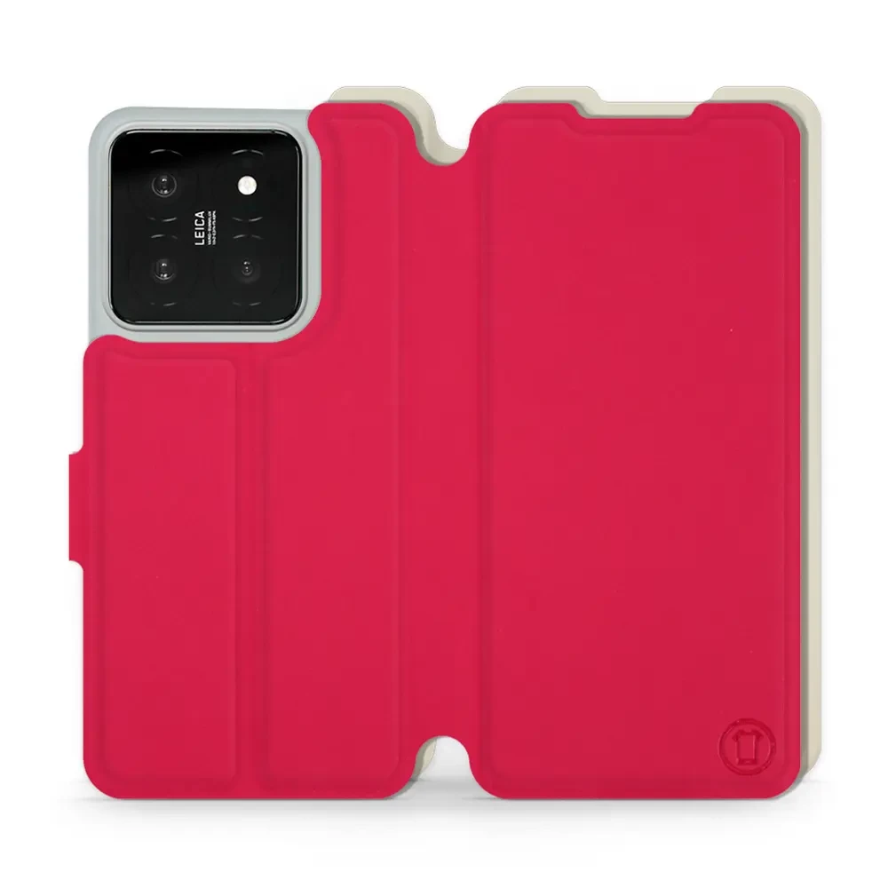 Hülle für Xiaomi 14 - Farbe Rot mit Platin