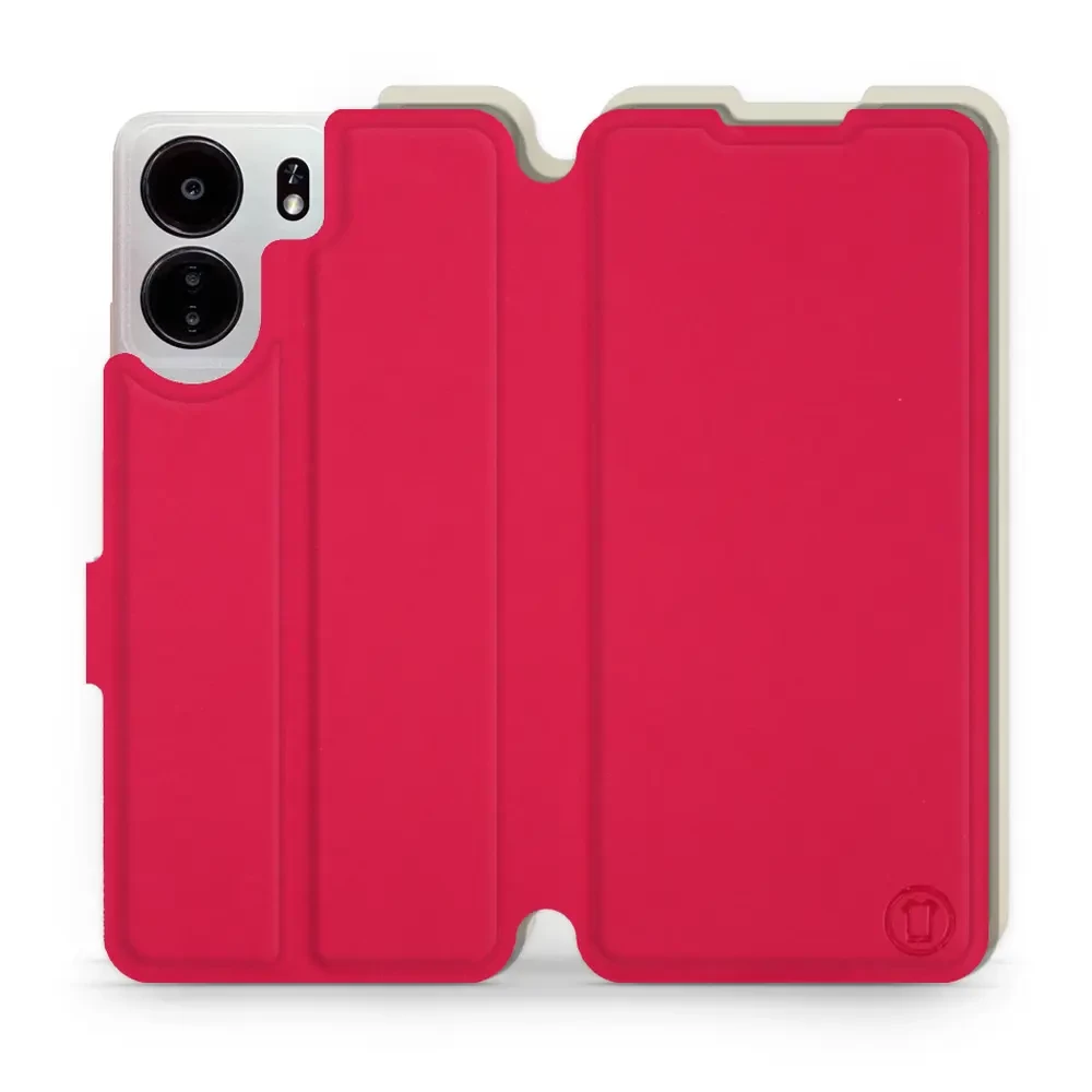 Hülle für Xiaomi POCO C65 - Farbe Rot mit Platin