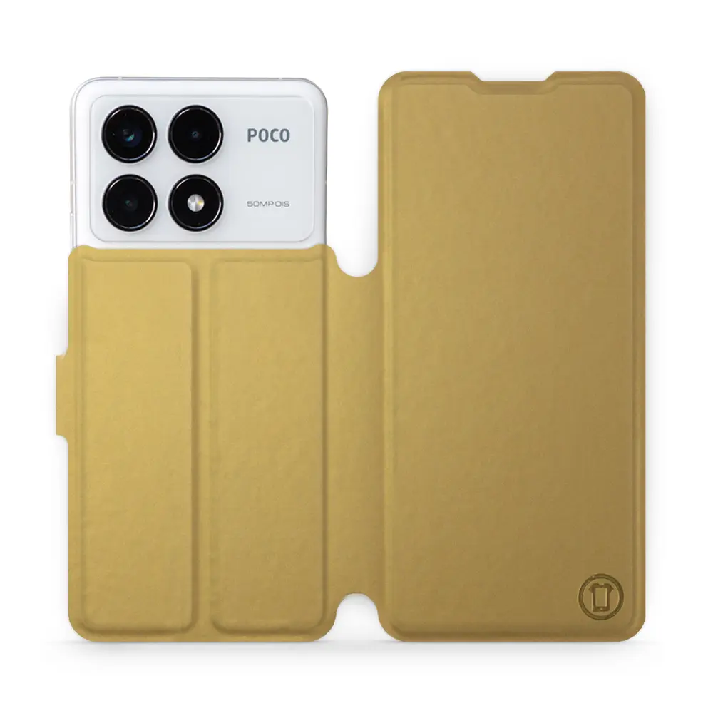 Hülle für Xiaomi POCO F6 Pro - Farbe Gold&Orange