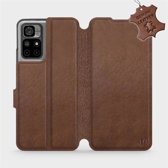 Hülle für Xiaomi POCO M4 Pro 5G - Farbe Brown Leather