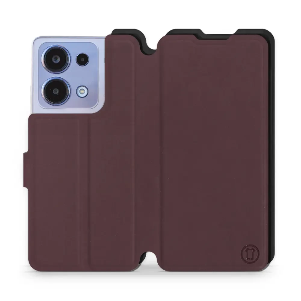 Hülle für Xiaomi POCO M6 Pro - Farbe Burgund mit Schwarz