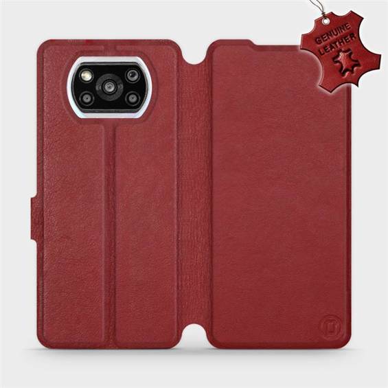 Hülle für Xiaomi POCO X3 Pro - Farbe Dark Red Leather