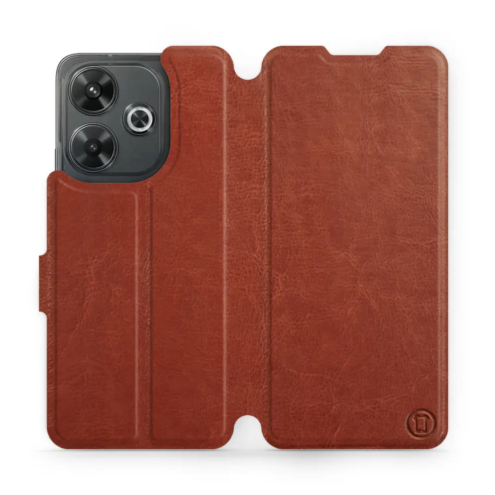 Hülle für Xiaomi Redmi 13 - Farbe Brown&Orange