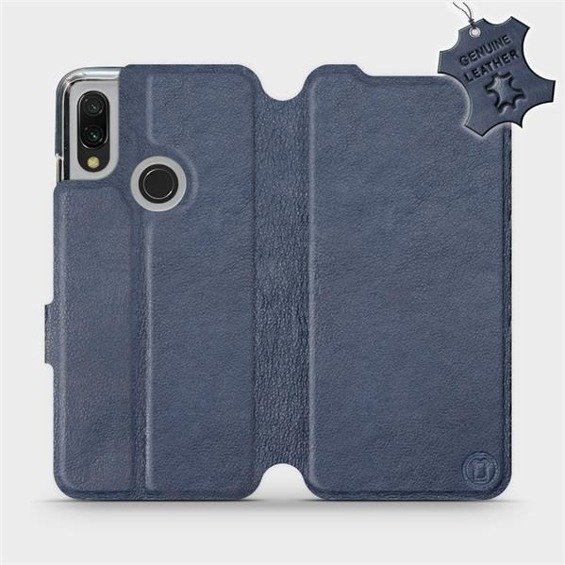 Hülle für Xiaomi Redmi 7 - Farbe Blue Leather