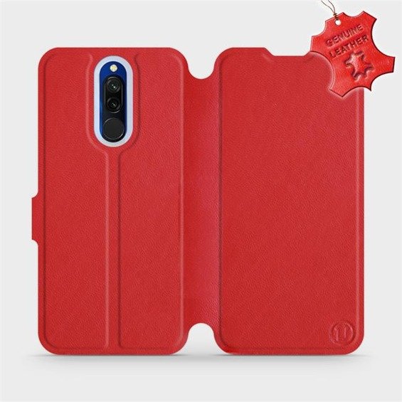 Hülle für Xiaomi Redmi 8 - Farbe Red Leather