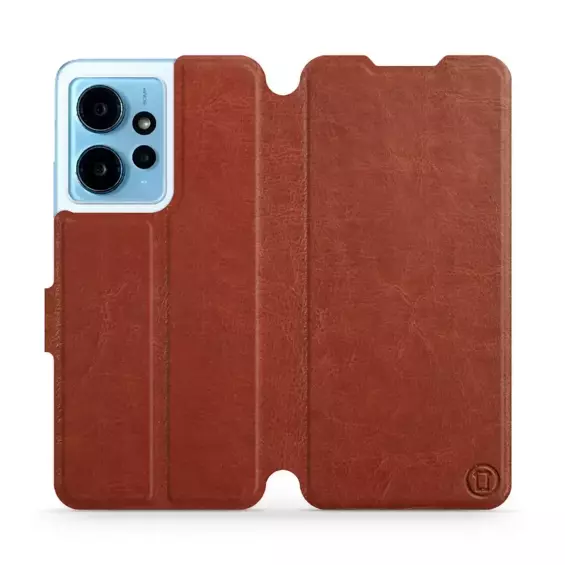 Hülle für Xiaomi Redmi Note 12 4G - Farbe Brown&Orange