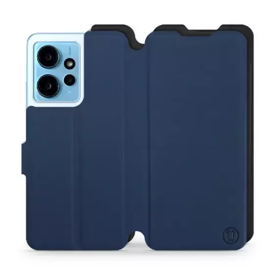 Hülle für Xiaomi Redmi Note 12 4G - Farbe Marine mit Schwarz