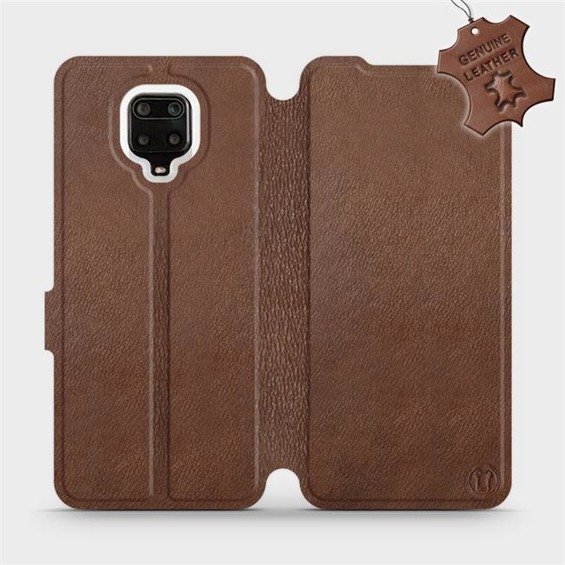 Hülle für Xiaomi Redmi Note 9 Pro - Farbe Brown Leather