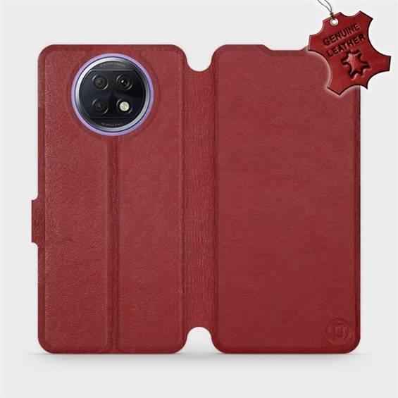 Hülle für Xiaomi Redmi Note 9T - Farbe Dark Red Leather