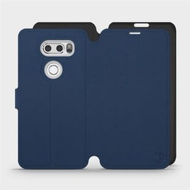 Hülle für LG V30 - Farbe Marine mit Schwarz