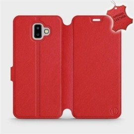 Hülle für Samsung Galaxy J6 Plus 2018 - Farbe Red Leather