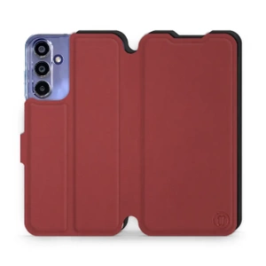 Hülle für Samsung Galaxy A15 4G - Farbe Dunkelrot mit Schwarz