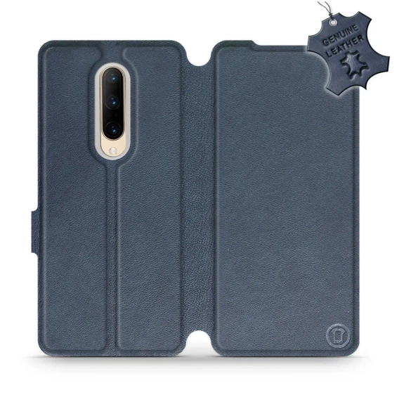 Hülle für OnePlus 7 Pro - Farbe Blue Leather