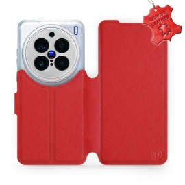 Hülle für Vivo X200 Pro 5G - Farbe Red Leather
