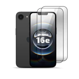 2er Set Panzerglas Clear für Apple iPhone 16e