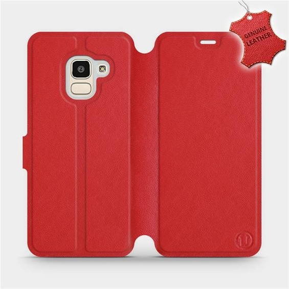 Hülle für Samsung Galaxy J6 2018 - Farbe Red Leather