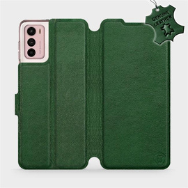 Hülle für Motorola Moto G42 - Farbe Green Leather