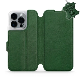 Hülle für Apple iPhone 14 Pro - Farbe Green Leather